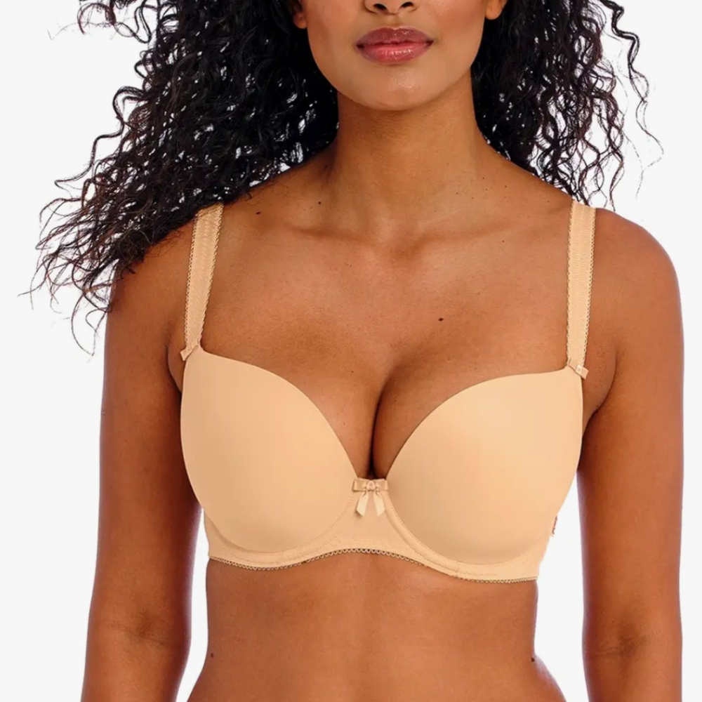 Freya Deco UW Molded Plunge Bra Cream Size 36F UK/36H US